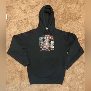 2008 Super Bowl XLII Hoodie Size Medium Reebok Patriots Giants
